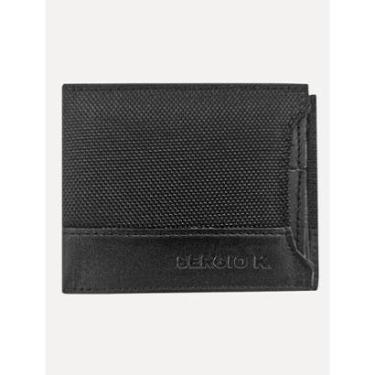 Imagem de Carteira Sergio K Masculina Dupla Nylon Texture Preta-Masculino