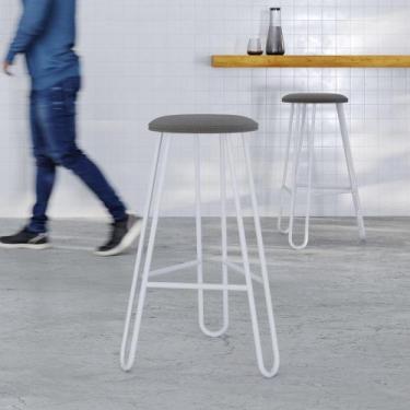 Imagem de Conjunto com 4 Banquetas Altas Ginger - Compace Decor