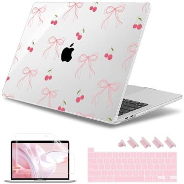 Imagem de May Chen Capa para MacBook Pro 13 polegadas 2022 2021 2020 versão A2338 M2 M1 A2289 A2251, capa rígida de cristal de plástico para MacBook Pro 13 polegadas Touch Bar serve para Touch ID, arco