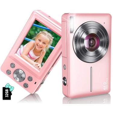 Imagem de Câmera digital toberto, a mais nova, 44MP 1080P para crianças, zoom 16