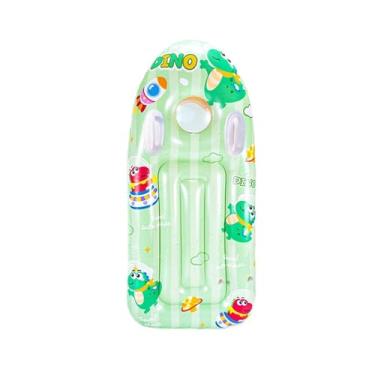 Imagem de RNXRZANK Prancha de Surfe Inflável, Bodyboard, Inflável para Piscina, Bóia Portátil de PVC para Piscina, Brinquedos Aquáticos para Meninos E Meninas, F, Dinossauro