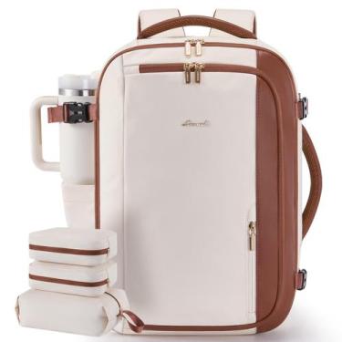 Imagem de Mochila de viagem LOVEVOOK 40L para mulheres com 3 cubos de embalagem