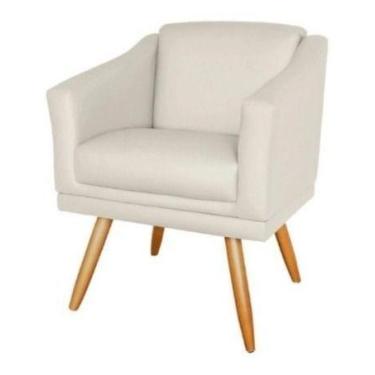 Imagem de Kit 2 poltronas Agatha Para Sala e Quarto Confortavel - Bege - In-9 De