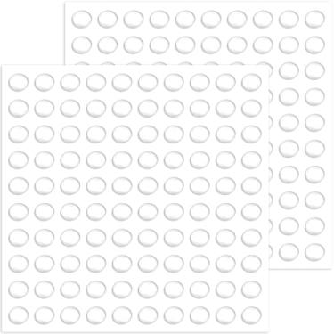 Imagem de STSTR 200 peças de para-choques de porta de armário, almofadas cilíndricas autoadesivas para gavetas, pontos de redução de ruído de móveis de borracha para molduras de fotos, teclado - transparente, 1