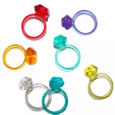 Imagem de Lembrancinha 100 Mini Anel Cristal Menina Aniversário - Mundo da Venda