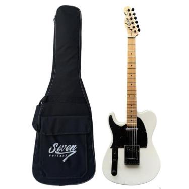 Imagem de Guitarra Telecaster Seven Stc-307LH Canhoto Branca C/ Bag - Seven Guit