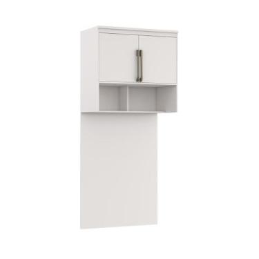 Imagem de Módulo Aéreo para Cama de Solteiro Com Painel MDF Lotus Belmax, Branco