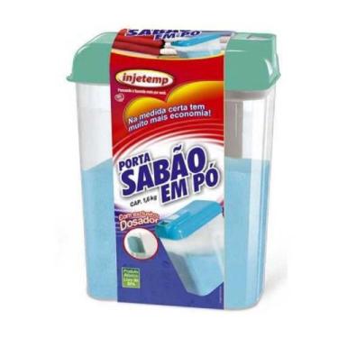 Imagem de Porta Sabão em Pó Plástico Exclucom Dosador que lhe Ajuda Pegar a Medi