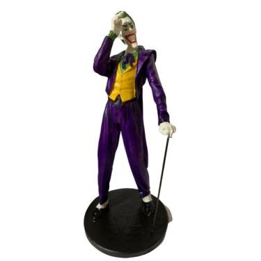 Imagem de Boneco Coringa Piada Mortal Estátua em Resina 30cm - Gama