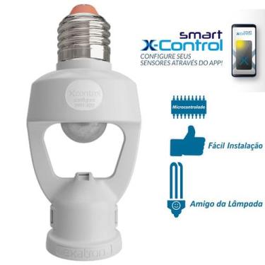 Imagem de Sensor Presença Movimento Soquete Fotocelula Tempo E27 Smart X-control