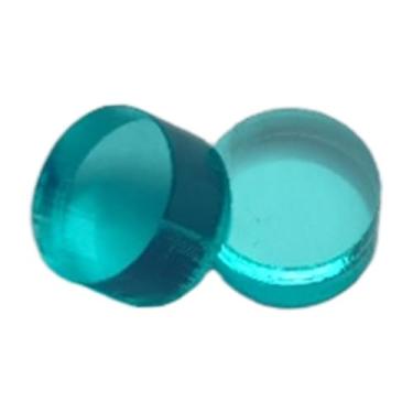 Imagem de Zxpjkyu 2 Peças Pontas de Taco de Sinuca Transparentes Pontas de Reposição Acessórios de Bilhar Reparo 14,6 Mm para Esportes Adultos, Azul