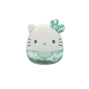 Imagem de Pelúcia Hello Kitty Verde 20Cm Veludo 50 Anos Squishmallows