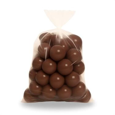 Imagem de Kit Com 25 Unidades De Bolinha Para Piscina De Crianças Não Amassam Bolas Divertida Cor Vibrante (Marrom)