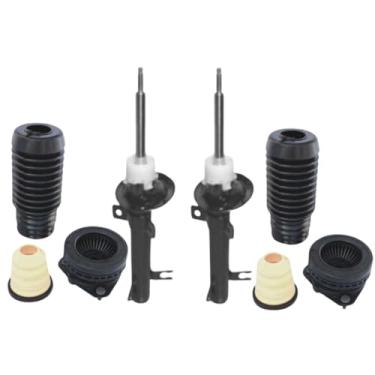 Imagem de PAR AMORTECEDOR DIANTEIRO COM KITS BATENTE COIFA E COXIM COM ROLAMENTO FIESTA ROCAM 2012 2013 2014