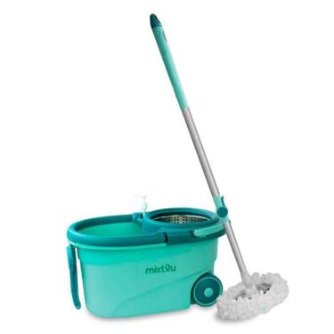 Imagem de Balde Perfect Mop 360 Graus Giratório Limpeza Geral Esfregão 18 Litros