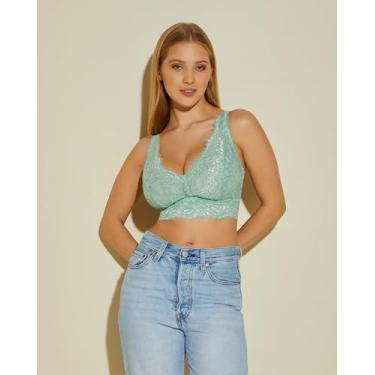 Imagem de Cosabella Sutiã feminino PRET a Porter Curvy Longline, Verde Umbria/Verde Addy, PP