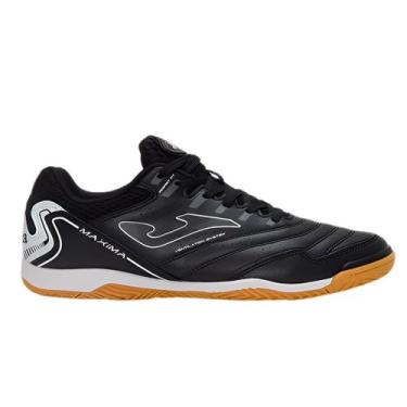 Imagem de Chuteira futsal joma maxima, Preto, Branco, 40