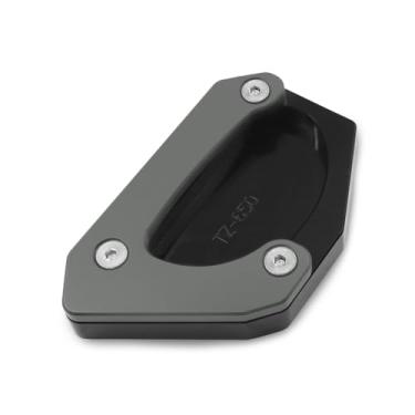 Imagem de Almofada de suporte de motocicleta ampliador de extensão lateral de substituição para Suzuki V-Strom 650 Vstrom 650XT DL650 2012-2019 Extensor de pedal de placa de suporte de pé (titânio)