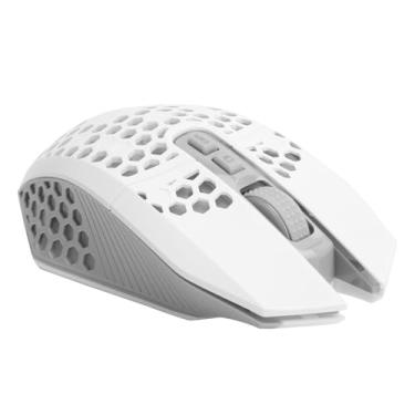 Imagem de RiToEasysports 2,4 GHz MUTO MUTO DE Mouse Sem Fio RGB Mouse Com Bateria Recarregável para o Tipo Geral DE Caderno DE Mesa (Branco)