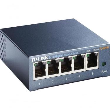 Imagem de Switch 5 Portas Gigabit De Mesa 10-100-1000 Tl-sg105 Smb