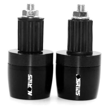 Imagem de Acessórios de motocicleta Alumínio CNC Pegas de Mão Tampa de Extremidade da Barra Compatível com NSR125 NSR 125 1988 1989 1990 (B-Preto)