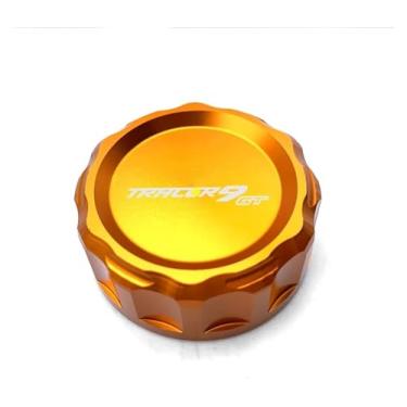 Imagem de Tampa do reservatório de fluido de freio da tampa do cilindro traseiro da motocicleta compatível com Y&AMAHA Tracer 9 Gt 9gt TRCAER9GT 2021 2022 2023 Tracer9 GT (laranja)