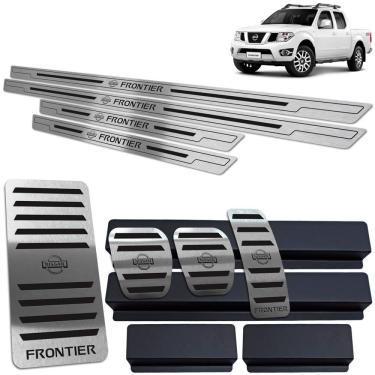 Imagem de Soleira Pedaleira Descanso Frontier 2005/17 Preto BR Manual