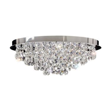 Imagem de Plafon Bivolt Redondo 35cm Itália GPITR03508PFV2 Bronzearte Cromado