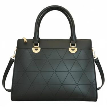 Imagem de Bolsa Feminina Duas Alças Alta Qualidade Importada - ANABELLA, Preto, 