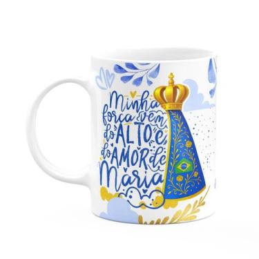 Imagem de Caneca Religiosa N.S Aparecida - Minha força vem do alto - JPS INFO