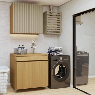 Imagem de Lavanderia Modulada 2 Peças 4 Portas 1 Gaveta - Nesher Móveis