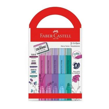 Imagem de Caneta Marca Texto Com Aroma Chá E Flores 5Und Faber Castell