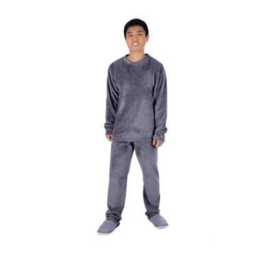 Imagem de Roupa De Dormir Juvenil Conjunto Pijama De Frio Menino-Masculino