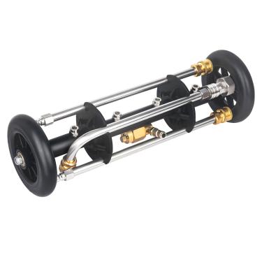 Imagem de DUSICHIN Lavadora de alta pressão, limpador de material rodante, acessório de vassoura de água, lavadora de material rodante de 38 cm, lavadora de pressão sob limpador de carro, 4 varinhas de extensão