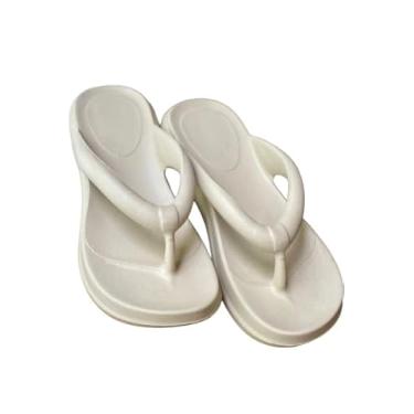 Imagem de Chinelo Sandália Plataforma Nuvem Ortopédica Feminina Cor Café | Super Leve, Macia e Confortável para Caminhada e Uso Diário Tamanho 37/38 (Creme, BR, Adulto, Faixa Numérico, M, 37, 38)
