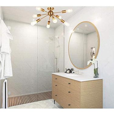 Imagem de Lustre Satélite Loft Simples Bronze Dourado Retro Multi-Ferro Ramo de Ferro Luminária Pendente Industrial Criativa Luminária de Teto Luminária Decorativa Lustre de Meados do Século E27 Pendu