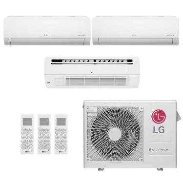 Imagem de Ar-Condicionado Multi Split Inverter LG 21.000 (2x Evap HW 9.000 + 1x Evap Cassete 1 Via 12.000) Quente/Frio 220V