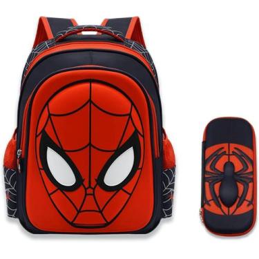 Imagem de Mochila Telifor Cartoon Spidey impermeável para meninos de 3 anos ou m