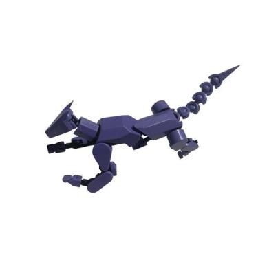 Imagem de Figura de ação Robot Dog Lucky T13 impressa em 3D em PVC roxo - Marca 