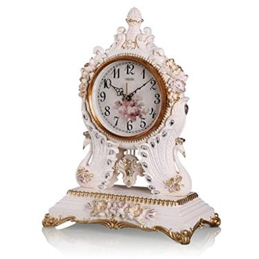 Imagem de WYUYIWH Relógios Decoração Europeu Americano Relógio de Mesa Sala de Estar Escritório Pêndulo Relógio de Mesa Retro Vintage