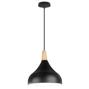 Imagem de YQSLQZZ Lustre de sala de jantar japonês, luminária pendente vintage para casa de fazenda, luzes de teto suspensas sobre a pia da mesa de jantar, altura ajustável, para bar de corredor, ilha de