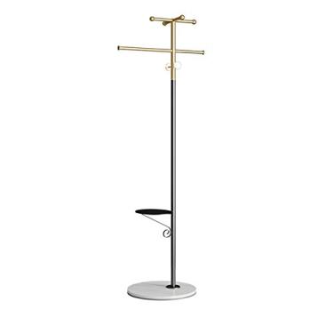 Imagem de Cabideiro, suporte giratório para secar roupas, cabide independente de chão com base de mármore, adequado para sala de estar e quarto