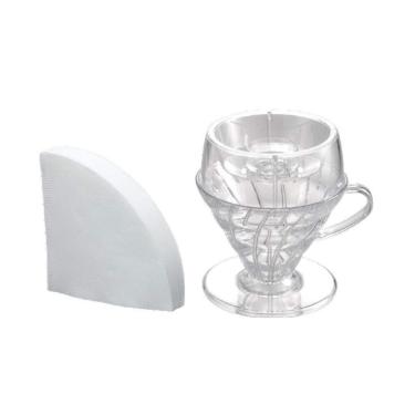 Imagem de Drip Assist Set - Coador v60 vd-02t filtro branco - Hario