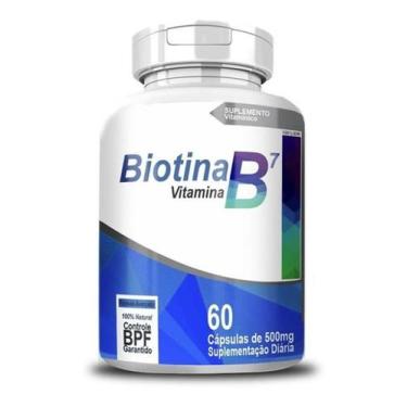 Imagem de Biotina B7 500Mg 60 Capsulas - 4Elementos
