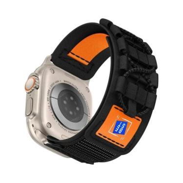 Imagem de Pulseiras Táticas De Nylon Para Apple Watch Ultra 2 1 10 9 8 7 6 5 SE 