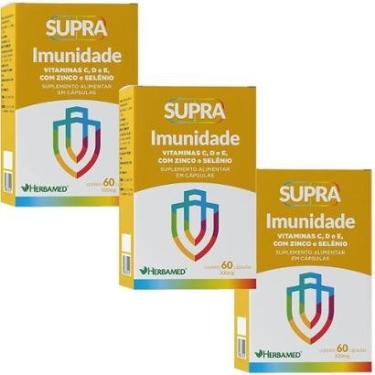 Imagem de Kit 3X Supra Imunidade - 500mg 60 Cápsulas - Herbamed-Masculino
