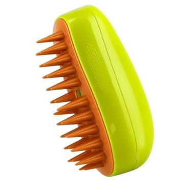 Imagem de Escova Pet a Vapor Elétrica Vaporizadora 3 em 1 Removedor de Pelos Soltos para Pets Cães e Gatos Tira Pelo USB Recarregável Premium NIMBUS