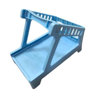 Imagem de Generic Suporte térmico para etiquetas, compacto, fácil de usar, multifuncional, acessório para cesta de etiquetas para casa, fábrica, supermercado, varejo, Azul