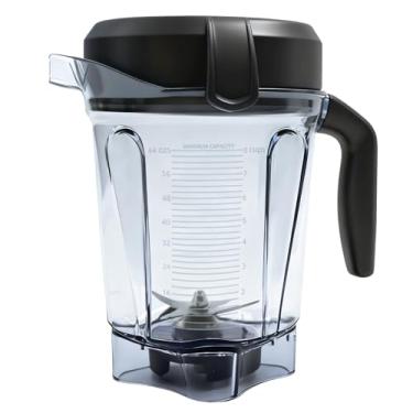 Imagem de Para jarra de liquidificador Vitamix 1,8 g de perfil baixo, substituição para Vitamix 750, 5200, 5000, 6300, 7500, A3500, Vm0102, Vm0103, Vm0197, E310 Classic/Explorian/Commercial Series etc