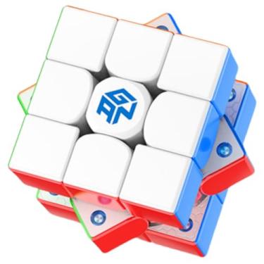 Imagem de Bukefuno GAN 356 Maglev UV 3x3 cubo mágico magnético velocidade quebra-cabeça GAN356 Maglev UV 3x3 Cubo sem adesivo Magic GAN356 M UV 3x3x3 Gans Cubes Flagship (UV revestido brilhante)